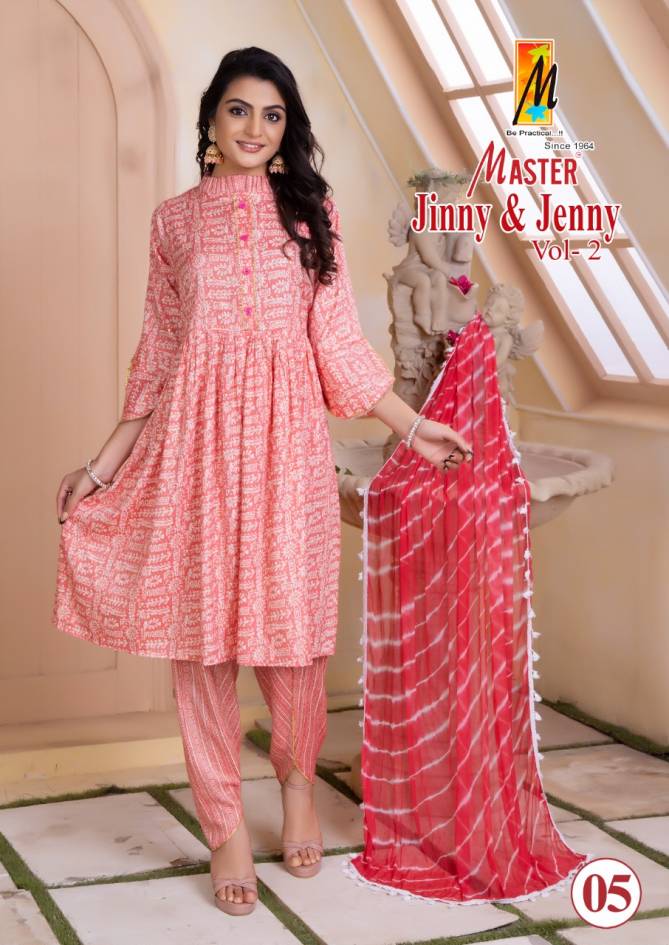 Master Jinny And Jenny Vol 2 Tunic Style Designer Wholesale Readymade Catalog